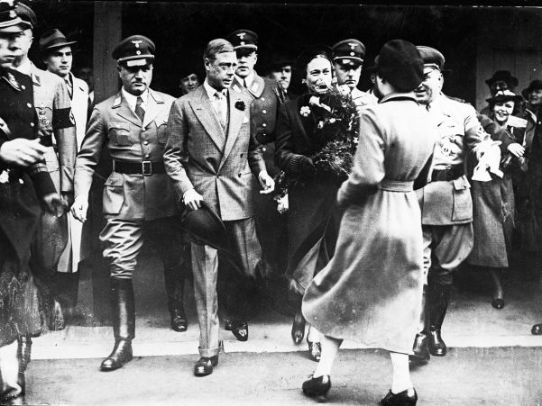 Nazi supporters the Duke and Duchess of Windsor arrive in Berlin to ingratiate themselves with Germany’s leaders.