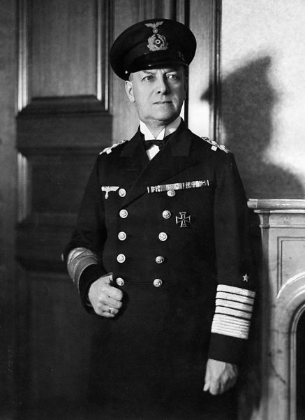 Grand-Admiral Erich Raeder, commander of the Kriegsmarine, which grew dramatically under the Nazis.