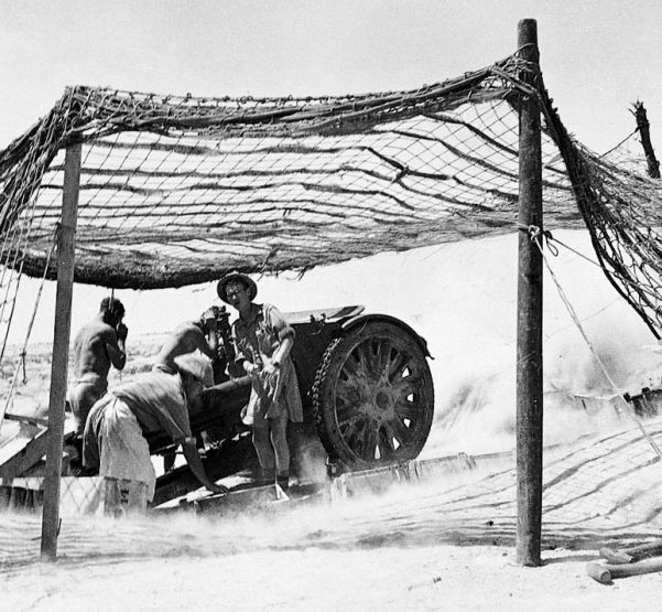 An Australian gun crew defending Tobruk